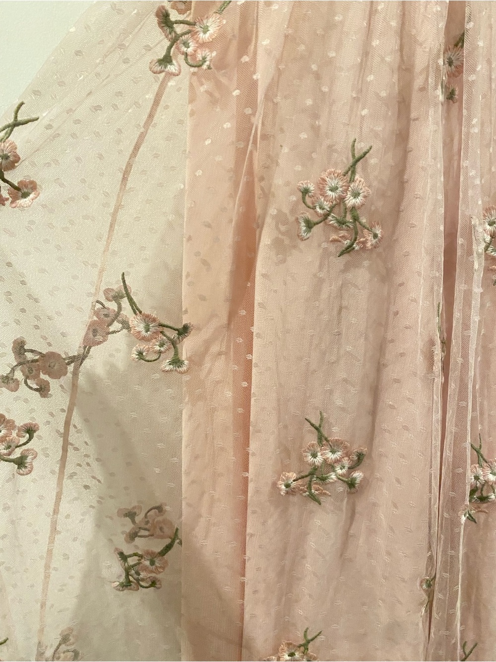 Majorelle Sheer Embroidered Pink Floral Midi Dress πΈπ - Picture 4 of 6